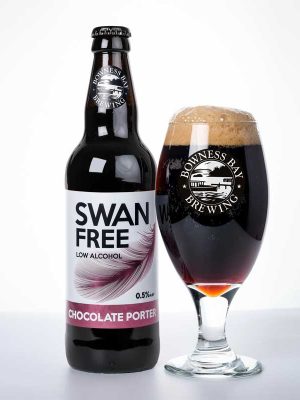 Swan Free Chocolate Porter with Glass